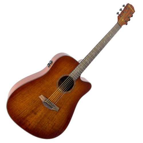 Violão Eletroacústico Waldman Opus Grand DCFX-1441 Aço Orange Burst com Equalizador Integrado e Afinador
