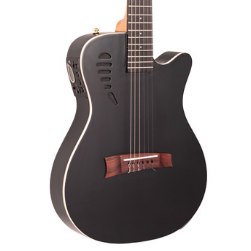 Violão Eletroacústico Marquês Canhoto VN11 BKS EQ Preto Fosco com EQ Ativo 4 Bandas e Microfone Interno