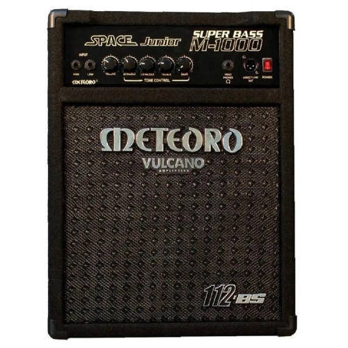 Amplificador Meteoro Space Jr. Super Bass M1000 100W 10 Polegadas para Contrabaixo com Equalizador 5 Bandas Compressor Integrado e Falante 10" para Som Definido e Punch