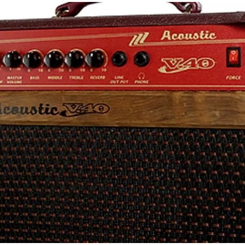 Amplificador Meteoro Acoustic V40 40W 5 Polegadas para Violão Eletroacústico com 4 Falantes 5" Tweeter Piezo Equalizador 3 Bandas Entrada Auxiliar e Saída de Fones para Som Natural e Cristalino