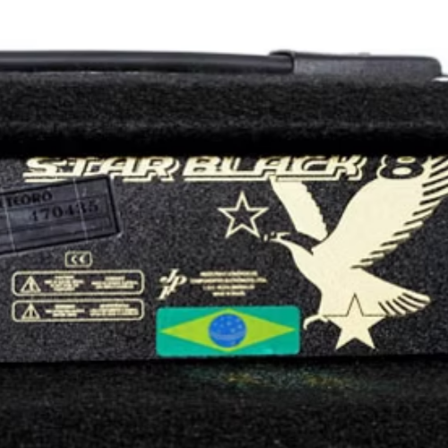 Amplificador Meteoro Star Black 8 30W 8 Polegadas para Contrabaixo com Falante 8" Entrada Alta Impedância Saídas para Caixa Externa