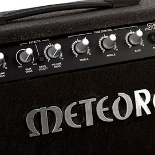 Amplificador Meteoro Space Guitar 80W 12 Polegadas para Guitarra com Falante 12" 2 Canais (Clean/Drive) Reverb Equalizador 3 Bandas e Entrada Auxiliar