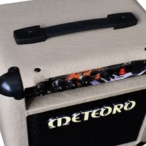 Amplificador Meteoro Space Jr Double 35W 8 Polegadas Eletroacústico e Voz com 2 Canais Independentes Falantes 8" Tweeter Reverb e Entrada Auxiliar