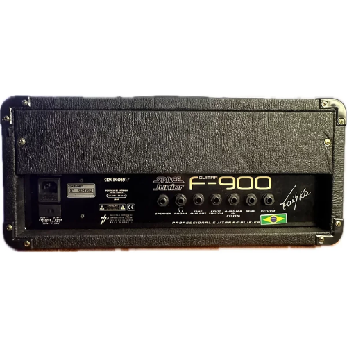 Cabeçote Meteoro Space Jr. Faiska F900 G RMS para Guitarra com 2 Canais (Clean + Drive) Reverb Digital EQ 3 Bandas Effect Loop Aux In Saída para Caixa Externa