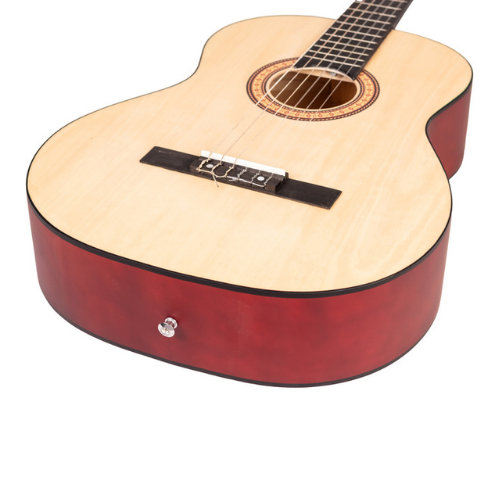 Violão Acústico Nylon Clássico Marquês VN129 NS AC Natural Fosco Estudante com Tampo em Linden Laminado Braço em Linden Escala em Techwood/Rosewood