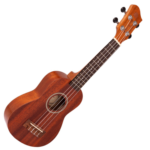 Ukulele Soprano Acústico Nylon Marquês UKS-237 NS AC Natural Fosco com Corpo em Sapele