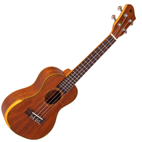 Ukulele Concerto Acústico Anatômico Marquês UKC-223 NS Natural Fosco com Corpo em Koa