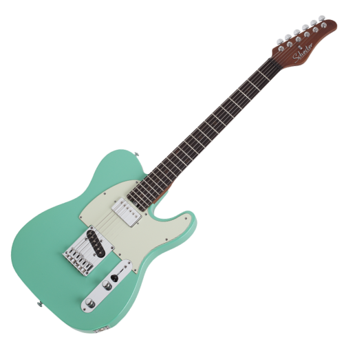 Guitarra Schecter Nick Johnston Signature PT Atomic Green AGR com Corpo em Alder Braço Roasted Hard Rock Maple Bolt-on Escala em Ebony com Captadores Schecter Diamond Single-Coil 1730