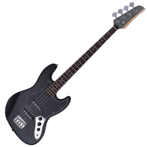 Contrabaixo Seizi Fun Jazu JB 4 Black Sparkle Captadores SS Chidori Ponte Vintage e Bag 10361152