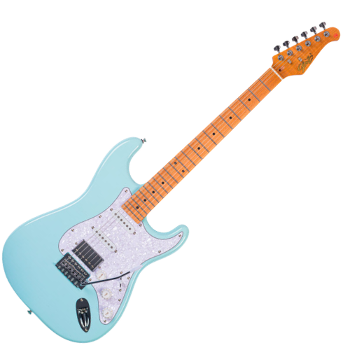 Guitarra Seizi Fun Vintage Budokan HSS Daphne Blue Captadores Chidori HSS Ponte Tremolo e Bag 10361261
