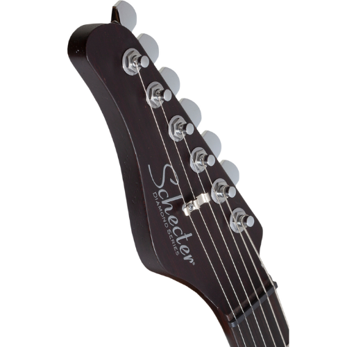 Guitarra Schecter Canhota Nick Johnston HSS 10th Anniversary com Corpo em Alder Braço Roasted Hard Rock Maple Bolt-on Perfil Vintage Escala em Ébano com 22 Jumbo Frets Captadores Schecter Diamond Single-Coil 1157