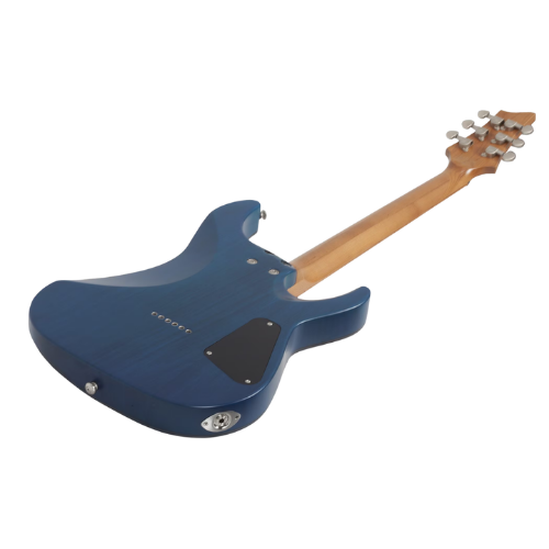Guitarra Schecter Canhota C-1 Standard Plus Black Fade com Corpo em Basswood Braço Maple Bolt-on Perfil Thin Escala em Pau-Ferro com Captadores Schecter Diamond SuperRock HH Ponte TonePros Tune-O-Matic 3939