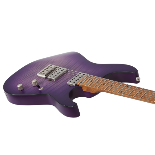 Guitarra Schecter C-1 Standard Plus Trans Purple Burst com Corpo em Basswood Braço Maple Bolt-on Perfil Thin Escala em Pau-Ferro com Captadores Schecter Diamond SuperRock HH Ponte TonePros Tune-O-Matic 3935