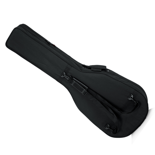 Case para Baixolão Acústico Gator Gc Ac Bass com Estrutura Rígida Interior em Espuma EPS Moldada com Revestimento Aveludado Alça de Ombro Removível Alça de Transporte Reforçada e 2 Compartimentos para Acessórios