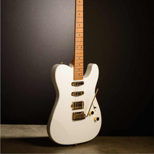 Guitarra Seizi Katana Sakura Pearl White Gold com Captadores Jutsu HSS Ponte Tremolo e Bag 10360658