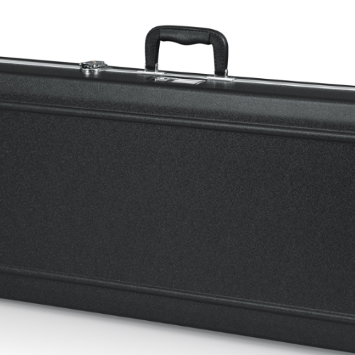 Case para Guitarra Gator GC Electric LED com Luz LED Interna Automática Estrutura ABS Ultra Resistente Interior em Microveludo Vermelho Alças Ergonômicas Travas Reforçadas e Alças de Transporte