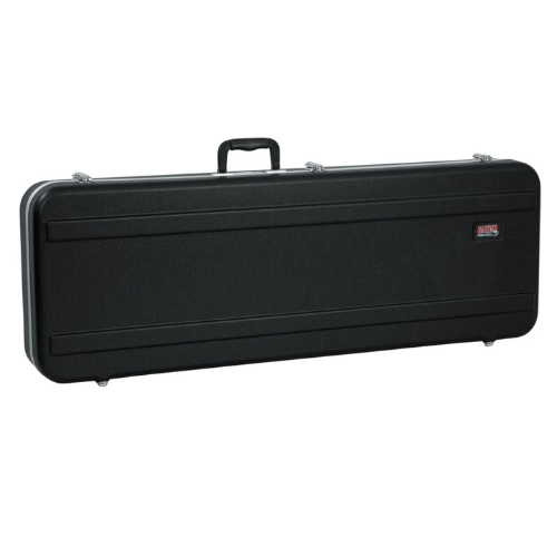 Case para Guitarra Gator GC ELEC XL Extra Longo com Estrutura ABS Ultra Resistente Interior em Microveludo Vermelho com Espuma Acolchoada Alças Ergonômicas Travas Reforçadas e Design para Guitarras com Escala Mais Longa