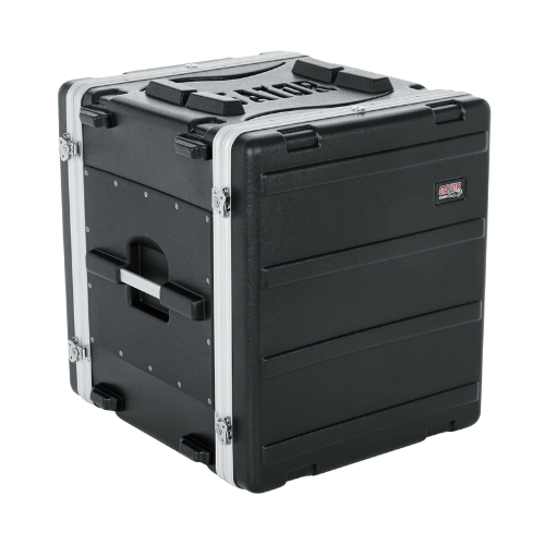 Case para Periférico Gator 12U Polietileno 19" GR 12L com Estrutura em Polietileno Ultra Resistente Alças Ergonômicas Travas Reforçadas Rodas e Tampa Frontal Removível Proteção Robusta e Prática para Rack 12 Unidades 19"