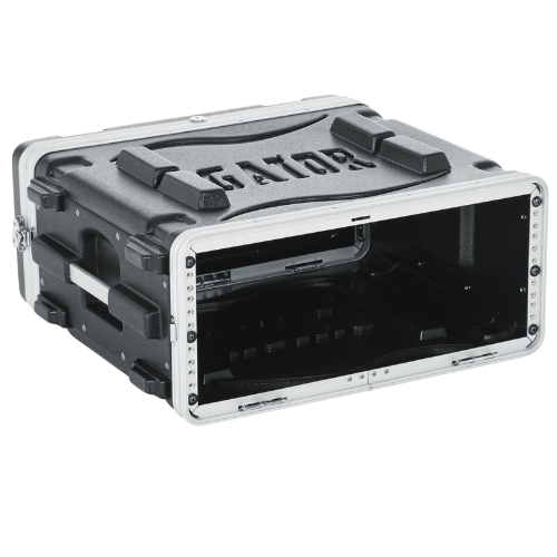 Case para Periférico Gator 4U Polietileno 19" GR 4L com Estrutura em Polietileno Ultra Resistente Alças Ergonômicas Travas Reforçadas Rodas e Tampa Frontal Removível Proteção Robusta e Prática para Rack 4 Unidades 19"