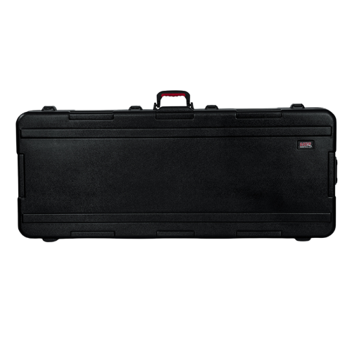 Case para Teclado Gator GTSA Key 76D Moldado 6/8" Extra com Rodinhas para Teclados de 76 Teclas com Estrutura Moldada Ultra Resistente Interior Acolchoado Alças Ergonômicas Travas Reforçadas e Rodas para Transporte