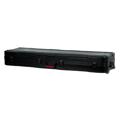 Case para Teclado Gator GTSA Key 88 Moldado 7/8" com Rodinhas para Teclados de 88 Teclas com Estrutura Moldada Ultra Resistente Interior Acolchoado Alças Ergonômicas Travas Reforçadas e Rodas para Transporte