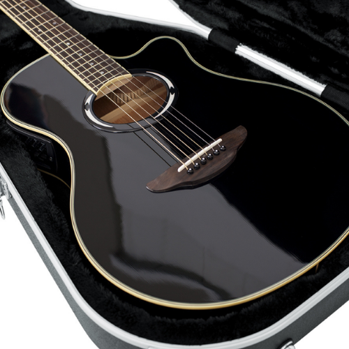Case para Violão Gator GC APX Flat para Violão APX com Estrutura ABS Ultra Resistente Interior em Microveludo Vermelho Alças Ergonômicas Travas Reforçadas e Design Fino e Leve Proteção Robusta e Prática para Transporte Seguro do Violão APX