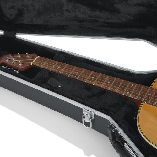 Case para Violão Gator GC DEEP BOWL OVATION para Violão Ovation Deep Bowl com Estrutura ABS Ultra Resistente Interior em Microveludo Vermelho Alças Ergonômicas Travas Reforçadas e Design Específico para Corpo Deep Bowl Roundback