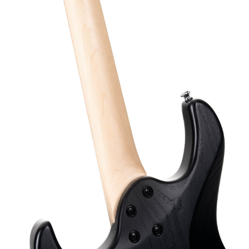 Guitarra Cort G100 HH Open Pore Black com Corpo Paulownia Braço Hard Maple Bolt-On Escala Hard Maple Captadores Cort Powersound HH Ponte Hard Tail 22 Trastes Medium