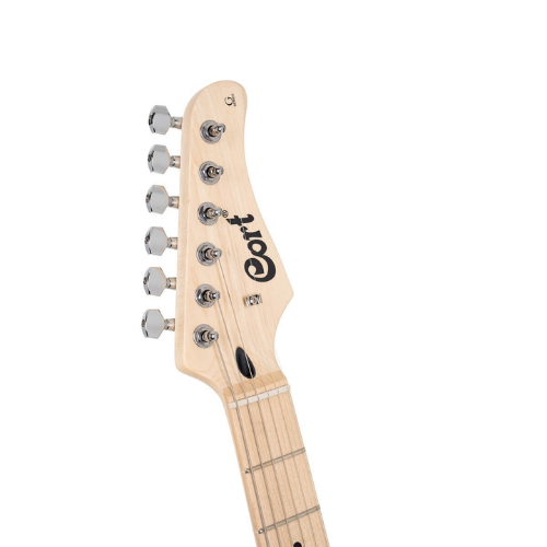 Guitarra Cort G100 HH Open Pore Walnut com Corpo Paulownia Braço Hard Maple Bolt-On Escala Hard Maple Captadores Cort Powersound HH Humbuckers Ponte Hard Tail 22 Trastes Medium