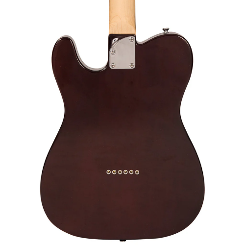 Guitarra Vintage Reissued V72FBT Deluxe Flame Tabacco Burst com Corpo Alder Chambered Tampo Maple Flamejado Braço Maple Parafusado Escala Rosewood 2 Captadores Wilkinson Ponte Hardtail WTB Compensada