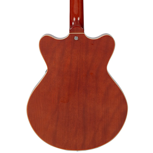 Guitarra Vintage Revo Series Superthin Natural com Corpo Okoume Braço Mogno Escala Jatobá 22 Trastes 3 Captadores Entwistle HFS63 Ponte Roller Vibrato Vintage
