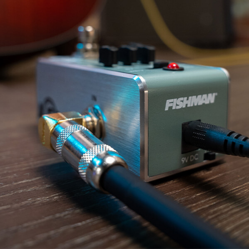 Pedal Fishman AFX Pocket Blender Acoustic ABY Plus DI PRO-AFX-DI2 com Mixer Dual Path e Saída Balanceada