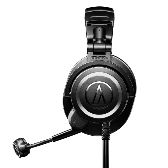 Fone de Ouvido Profissional Audio-Technica ATH-M50xSTS StreamSet com Microfone Condensador Cardióide, Drivers 45mm e Earpads Intercambiáveis