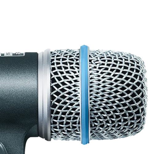 Microfone Shure Beta 56A para Caixa e Tom Supercardioide com Mount Integrado XLR Neodímio Shock-Mount Pneumático Grade Metálica