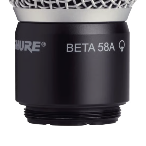 Cápsula Shure RPW118 Beta 58A Sem Fio com Conjunto de Alojamento e Grade Fosca Dinâmico Supercardioide para Transmissores de Mão