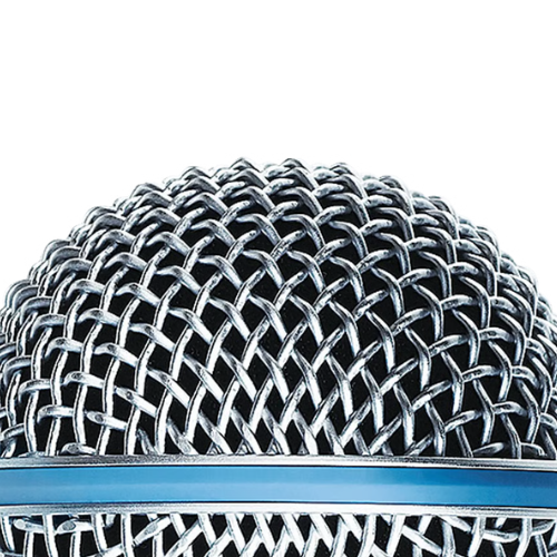 Grade de Reposição Shure RK265G Original para Beta 58A Metal Ball-Type Grille Prata com Suporte Interno Resistente a Amassados