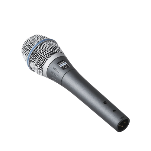 Microfone Shure Beta 87A Vocal Condensador Supercardioide com Shock-Mount Pneumático Pop Filter Integrado Phantom Power Neodímio e Resposta Suave com Presença