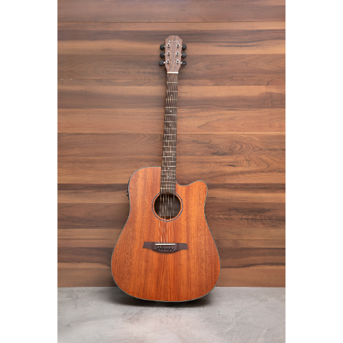 Violão Eletroacústico Benson Exodus EXD500CE MAH NS Natural Satin com Captador e Equalizador Benson BS-4 Tampo Mahogany Maciço Cutaway e Bag