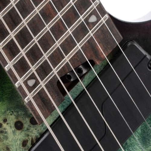 Guitarra Cort KX507 Multi Scale SDG Star Dust Green 7 Cordas com Captadores Fishman Fluence Modern HH Ponte Hardtail String Thru Body
