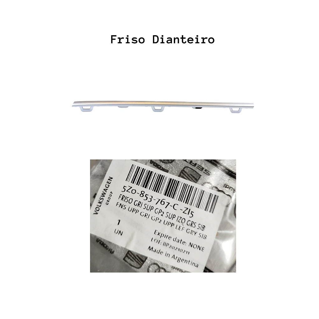 u Friso Grade Radiador Spacefox 2015/19 VW 5Z0853767CZI5 - Fegus