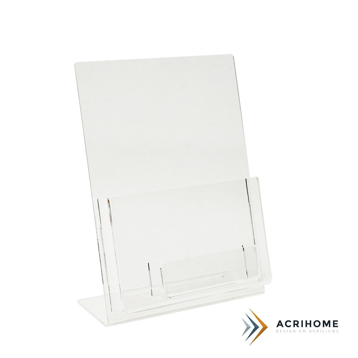 Kit 10 Porta folders A5 vertical com porta cartões - Acrihome Acrílicos