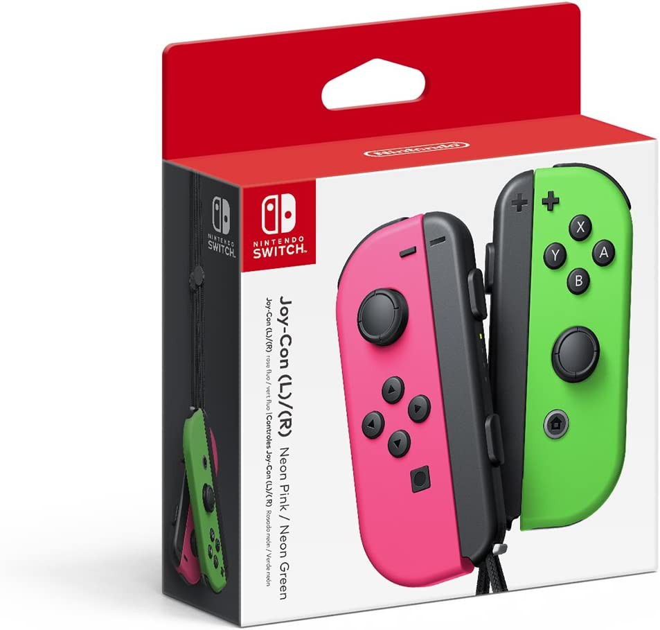 JOY-CON NINTENDO SWITCH VERDE E ROSA - DS Games Atibaia