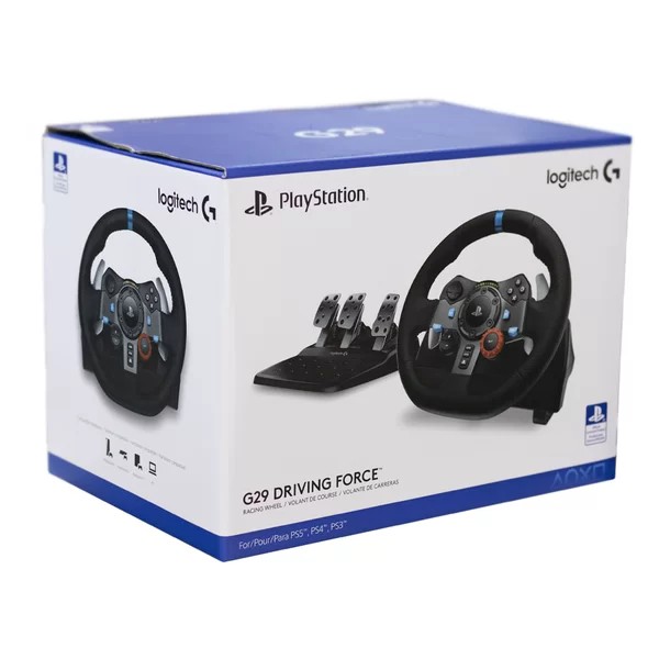 VOLANTE LOGITECH G29 DRIVING FORCE PARA PS5, PS4, PS3 E PC - DS