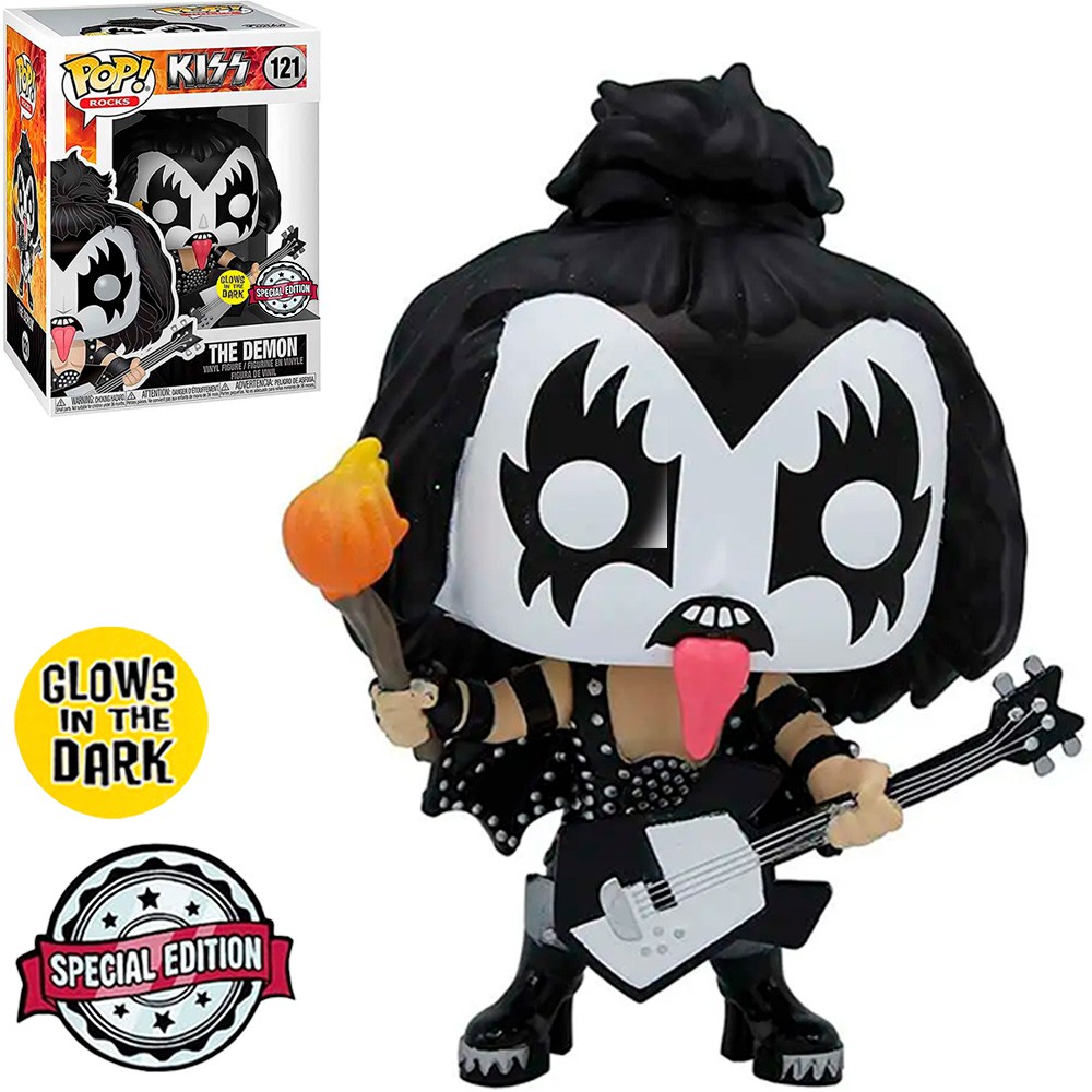 FUNKO POP ROCKS KISS - THE DEMON 121 - DS Games Atibaia