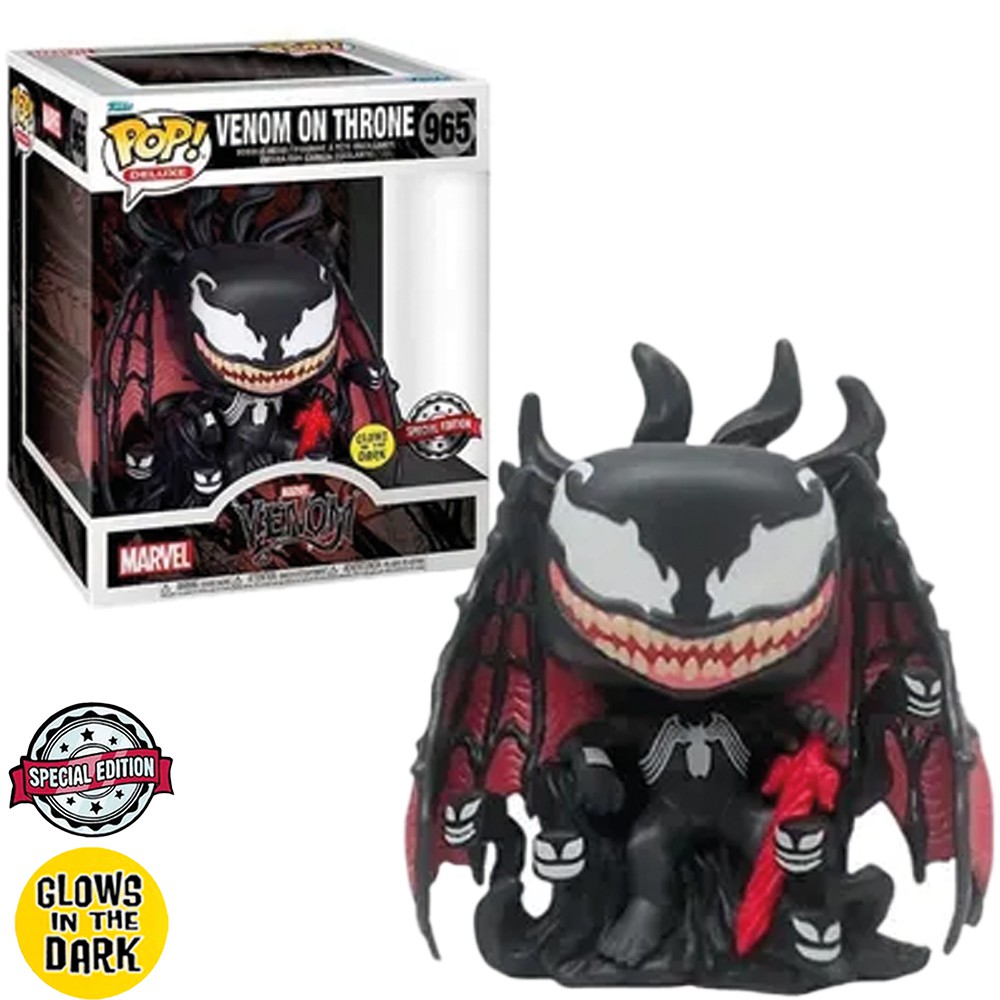 FUNKO POP MARVEL VENOM - VENOM ON THRONE 965 - DS Games Atibaia