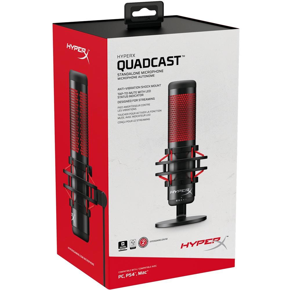 HYPERX MICROFONE GAMER QUADCAST - DS Games Atibaia