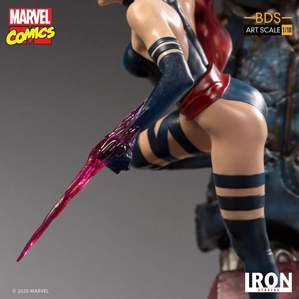 ESTÁTUA PSYLOCKE - X-MEN - ESCALA 1/10 - IRON STUDIOS - DS Games