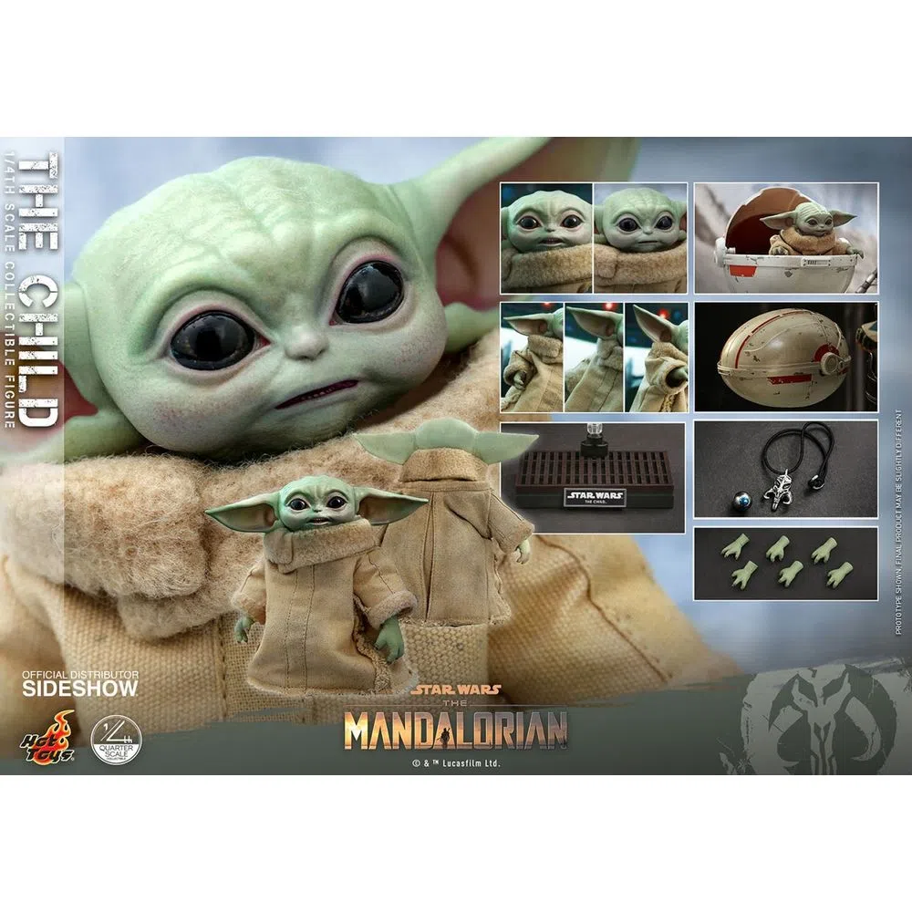 FIGURE GROGU - THE CHILD - HOT TOYS - DS Games Atibaia