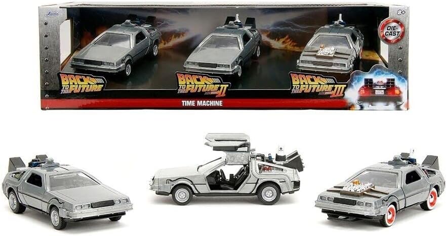 Pack DeLorean - De Volta para o Futuro - Jada Toys - 1/32 - DS