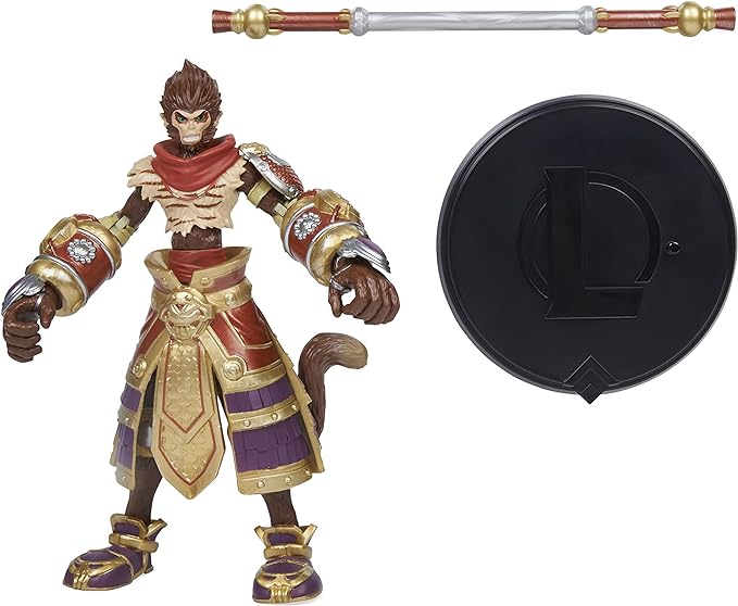ACTION - WUKONG - LEAGUE OF LEGENDS - SPIN MASTER - DS Games Atibaia